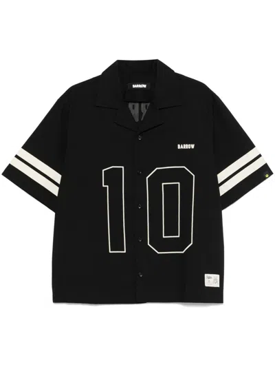 Barrow Poplin Shirt In Black