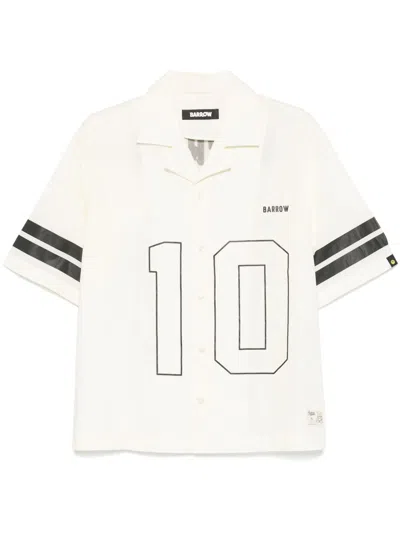 Barrow Poplin Shirt In White