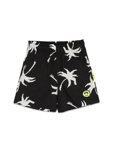 Barrow Poplin Shorts In Black