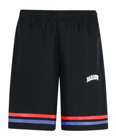 BARROW BARROW LOGO PRINTED KNEE-LENGTH SHORTS