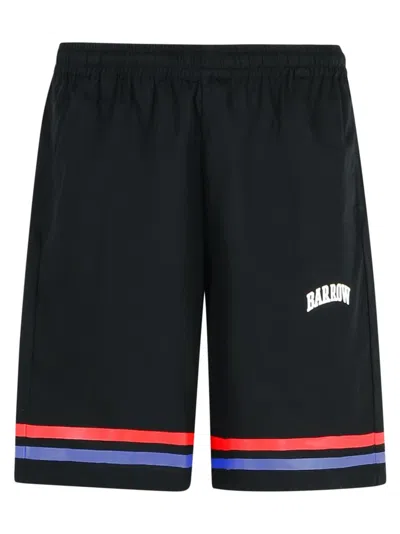 Barrow Poplin Shorts In Black