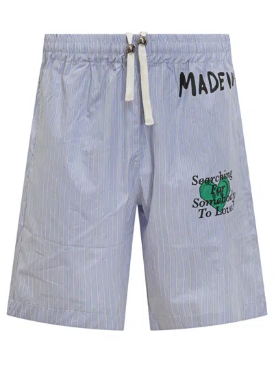 Barrow Poplin Shorts Unisex In Blue