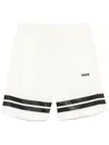 Barrow Poplin Shorts In White