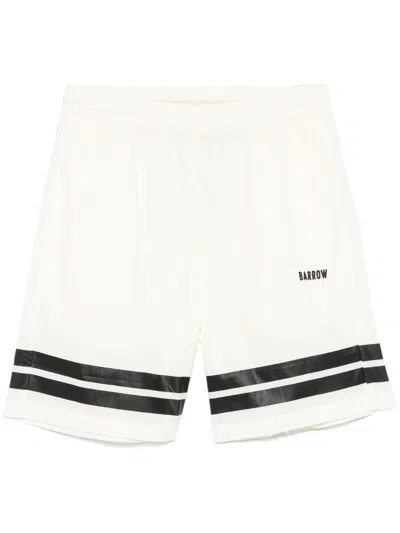 Barrow Poplin Shorts In White