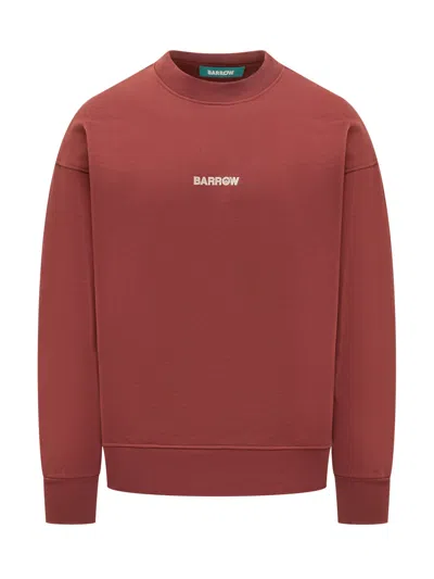 Barrow Premium Logo Sweatshirt In Bordeaux