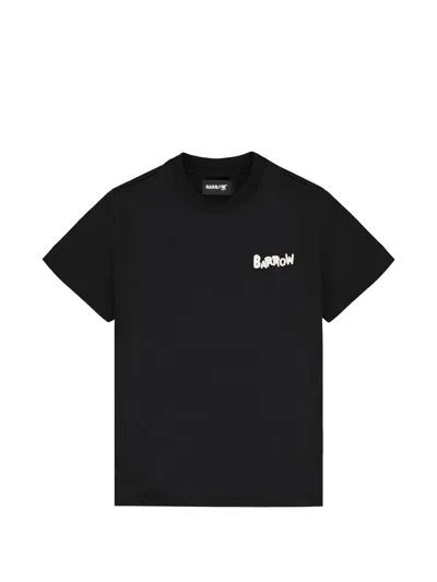 Barrow Kids' Print-detail T-shirt In Black