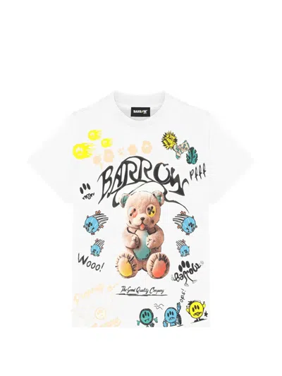 Barrow Kids' Print-detail T-shirt In White