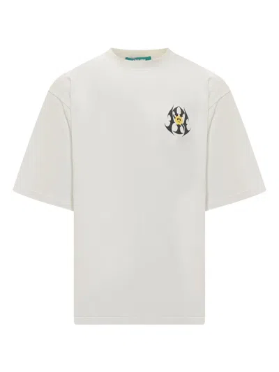 Barrow Round Neck Logo T-shirt In White