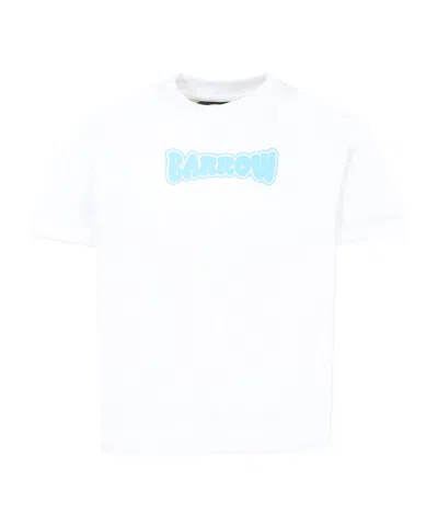 Barrow Kids' Print T-shirt In White