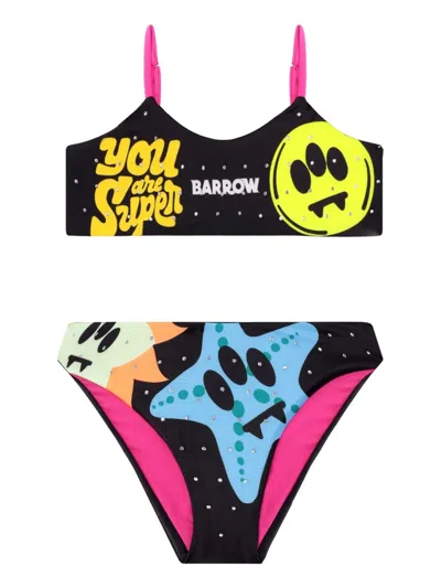 Barrow Kids' Printed Bikini In Black