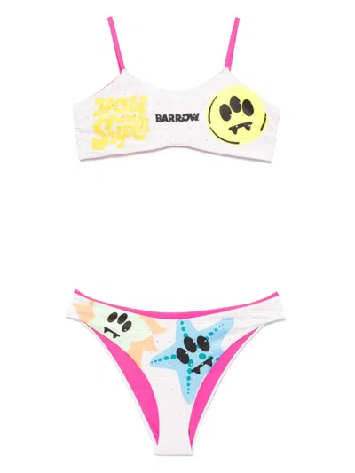 Barrow Kids' Printed Bikini In White