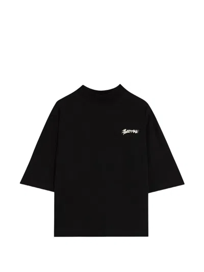 Barrow Printed Boxy T-shirt In Black