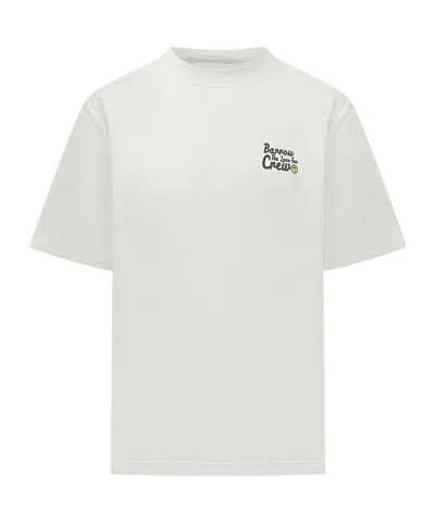 Barrow Printed Crewneck T-shirt In White