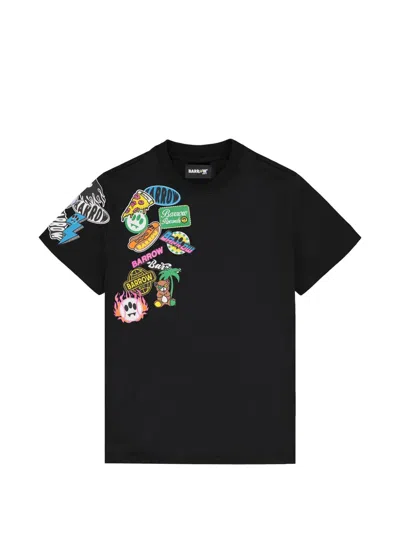 Barrow Kids' Printed-detail T-shirt In Black