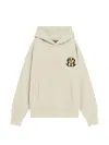Barrow Printed Drawstring Hoodie In White