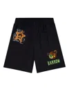 Barrow Printed Elasticated-waist Shorts In Black