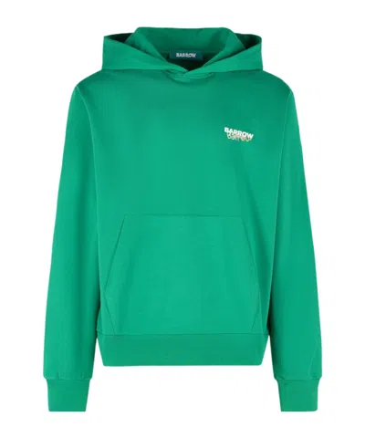 Barrow Printed Hoodie In Green