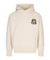 Barrow Printed Hooded Sweatshirt In Neutral