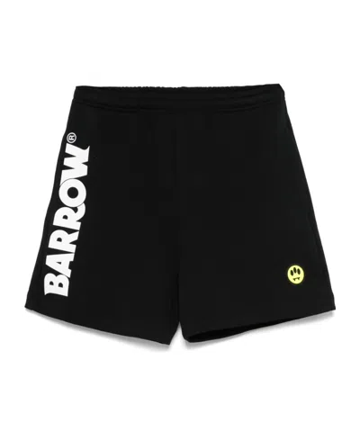BARROW BARROW LOGO PRINTED ELASTIC WAISTBAND SHORTS