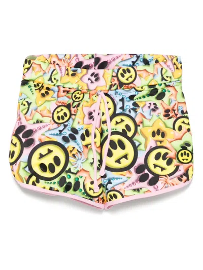 Barrow Kids' Printed Shorts In Pink