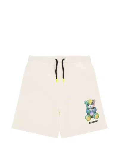 Barrow Kids' Printed Shorts In White