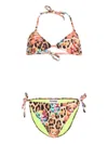 Barrow Printed Slip Bikini In Multi