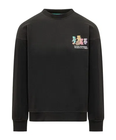 Barrow Printed Sweatshirt In Transparent