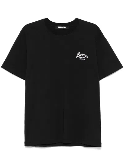 Barrow Printed T-shirt In Black  
