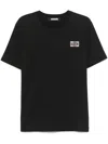 Barrow Cotton T-shirt With Tennis Basket Ball Man Print In Black  