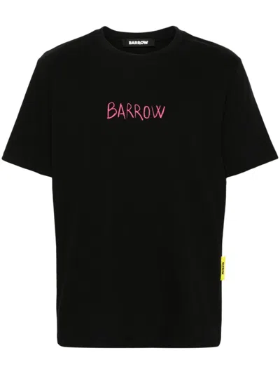 Barrow Printed T-shirt In Black  