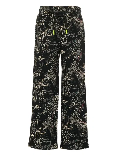 Barrow Printed Trousers In Black