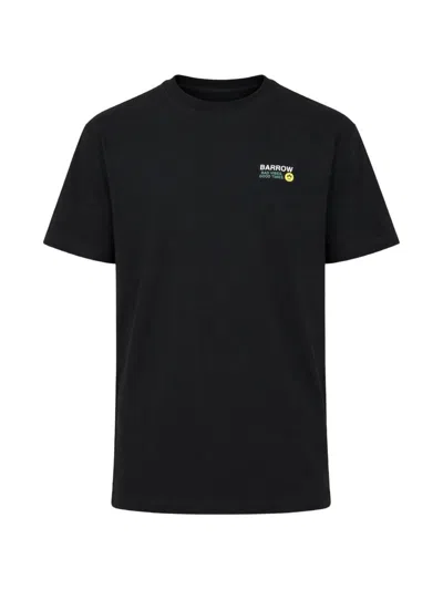 Barrow Printed T-shirt In Black