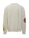 Barrow Pullover With Embroidered Details In Crema