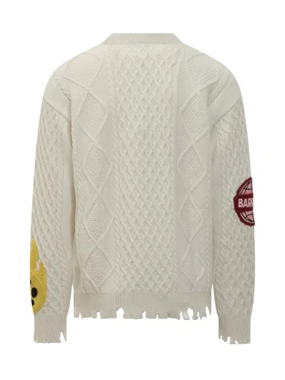 Barrow Pullover With Embroidered Details In Crema