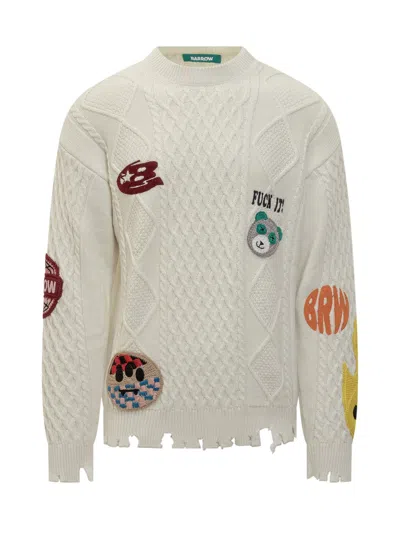 Barrow Pullover With Embroidered Details In Neutral