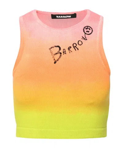 BARROW RAINBOW KNITTED CROP TOP