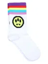 Barrow White Socks For Boy With Logo In White