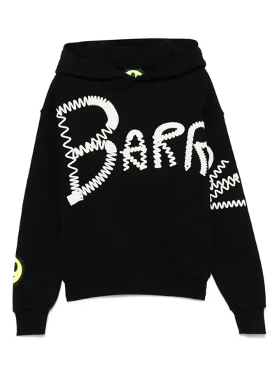Barrow Kids' Raised-logo Hoodie In Black