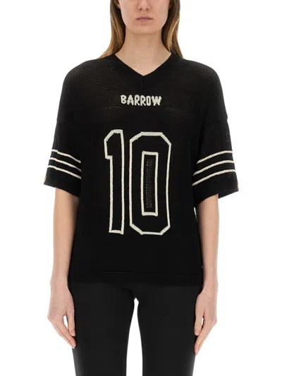Barrow Relaxed Fit Black Knitted T-shirt