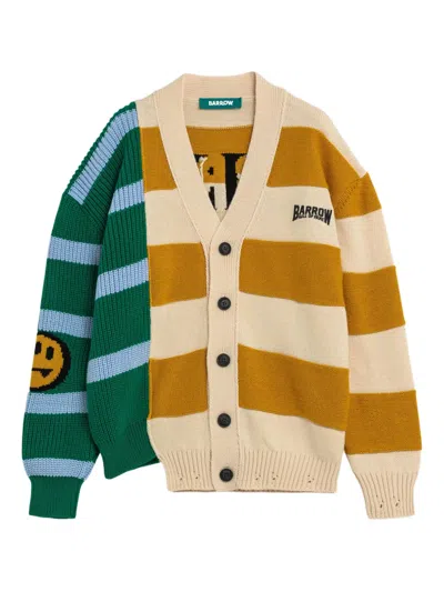 Barrow Ribbed V-neck Cardigan In Multi