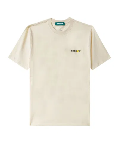 Barrow Round-neck Logo T-shirt In Neutral