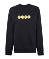 Barrow Round Neck Printed Sweatshirt In Black