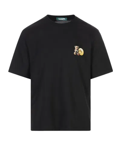 Barrow Round-neck Printed T-shirt In Black