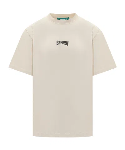 Barrow Round-neck Printed T-shirt In Neutral