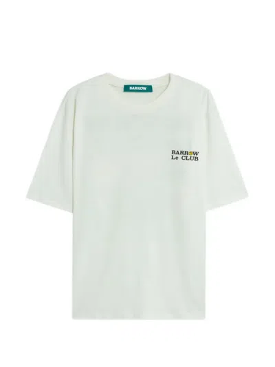 Barrow Round-neck Printed T-shirt In White