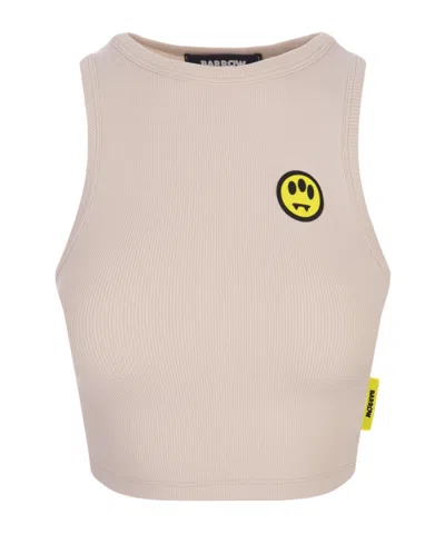 BARROW BARROW RUBBERISED-LOGO CREWNECK TANK TOP