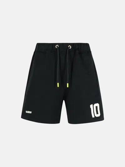 Barrow 'rugby' Black Cotton Bermuda Shorts