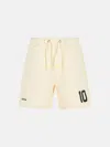 Barrow 'rugby' Ivory Cotton Bermuda Shorts In Ivory