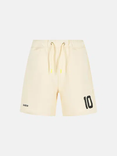 Barrow 'rugby' Ivory Cotton Bermuda Shorts
