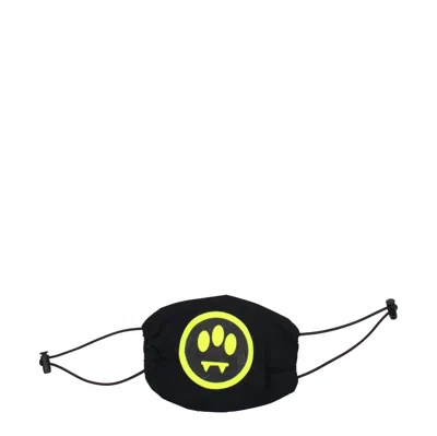 Barrow Men's Masks Fabric Black/fluorescent Yellow In Multi